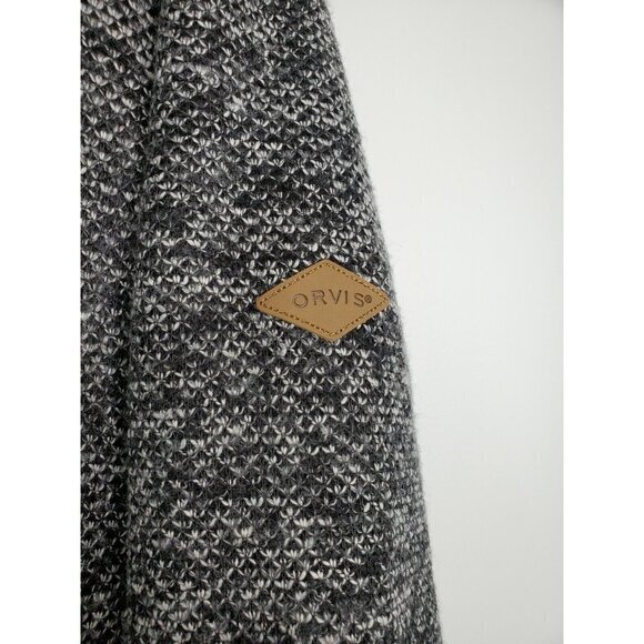 Orvis 1/4 Zip Fleece Lined‎ Knit Sweater Mens Medium - Picture 3 of 6